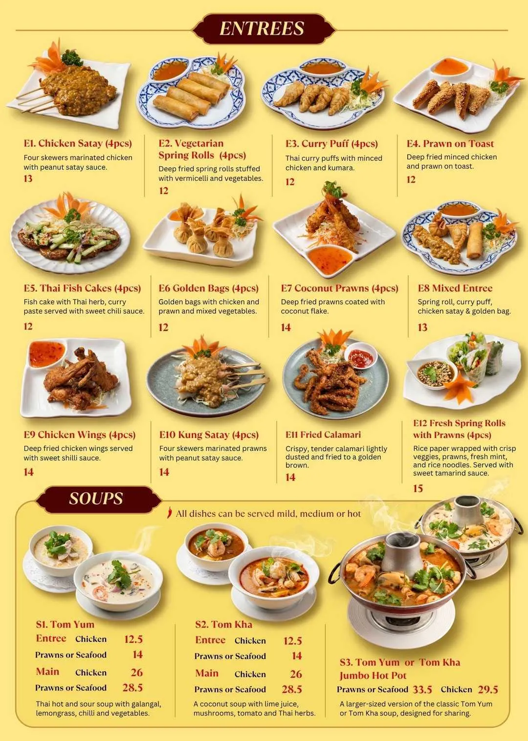 Dinner Menu