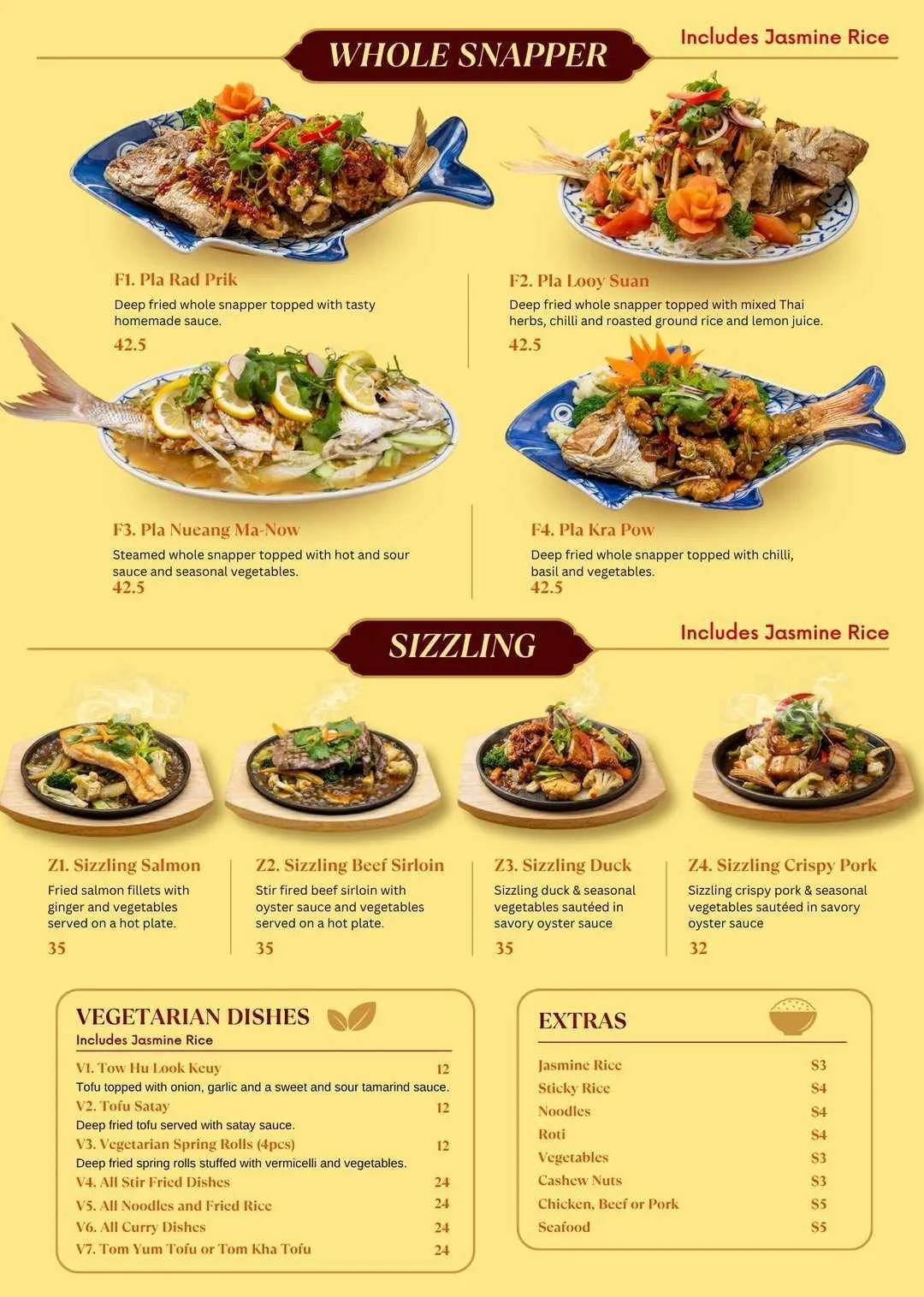 Dinner Menu